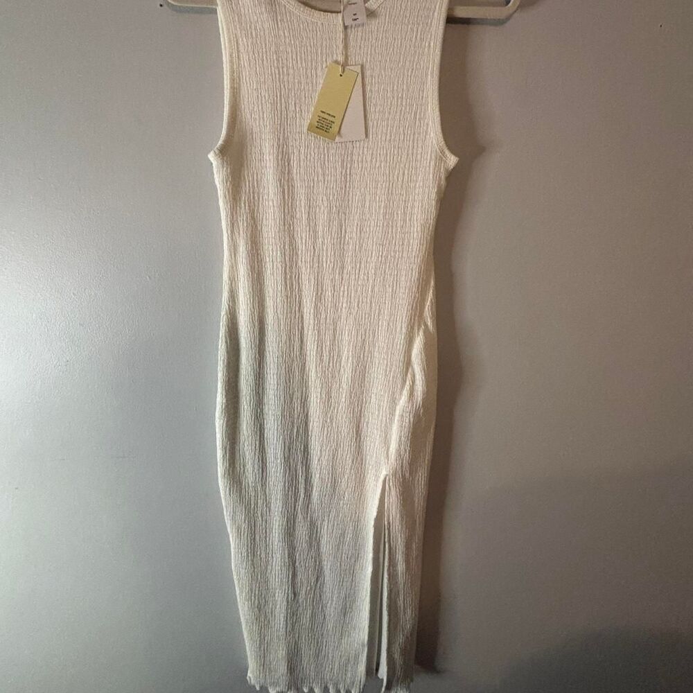 Aritzia Women's Cream and White Dress
